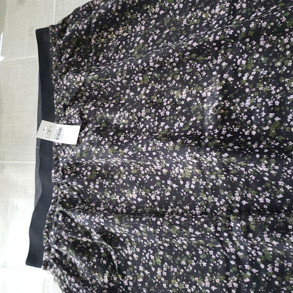 Nwt LOFT FLORAL PULL ON MIDI SKIRT, SIZE 8 - Picture 6 of 16